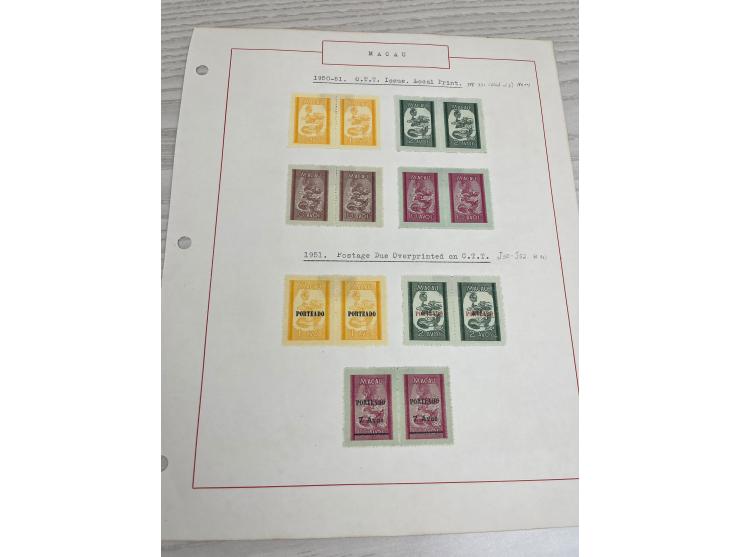 including many nice and early sets. Plus Angola and Portuguese India used stamps. Large quantity. Please view.